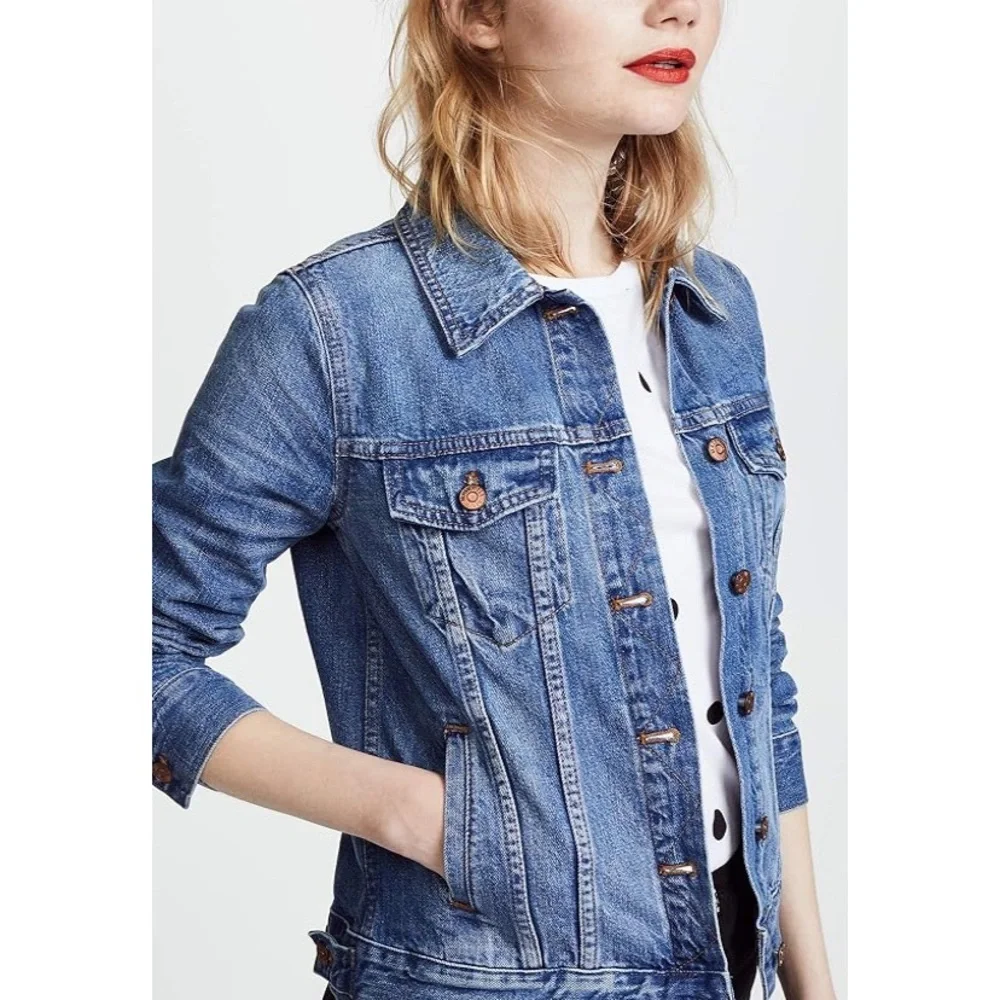 Madewell Classic Fit Blue Denim Jean Jacket - Picture 2 of 8